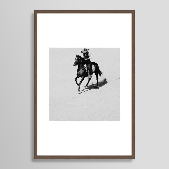 Lonely Cowboy Framed Art Print | Society6