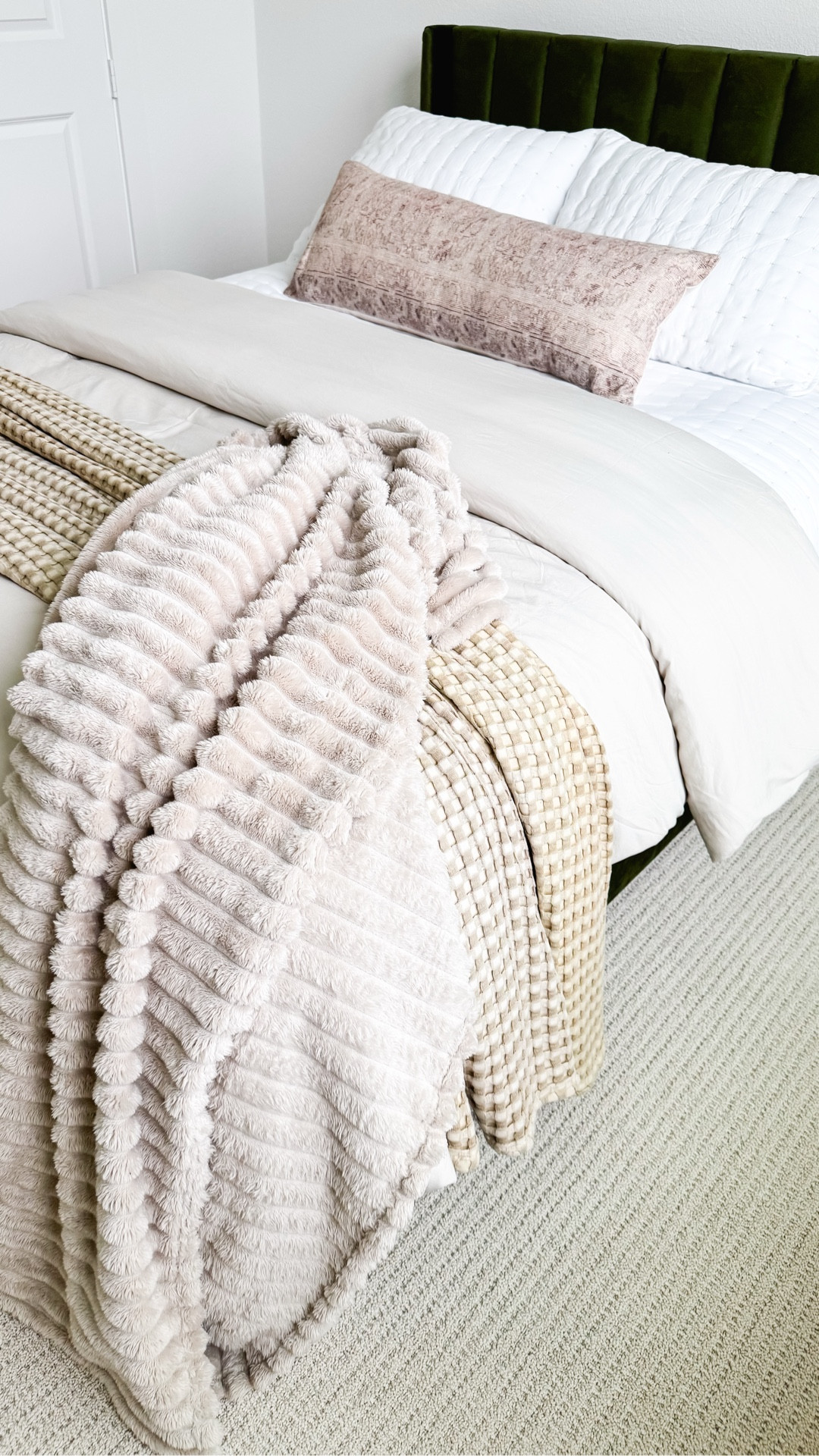 Cozy neutral bedroom refresh with soft layered textures that make your space feel calm and elevated—this lightweight quilt is perfect for warmer weather while still giving that cozy look, and I love pairing it with textured throws and neutral pillows for an effortless, designer-inspired bed. Follow me on LTK for daily home decor, Amazon finds, and simple styling ideas.

#LTKHome #LTKSaleAlert