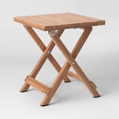 Ferron Mahogany FSC Wood Folding Accent Table - Threshold™ designed with Studio McGee | Target