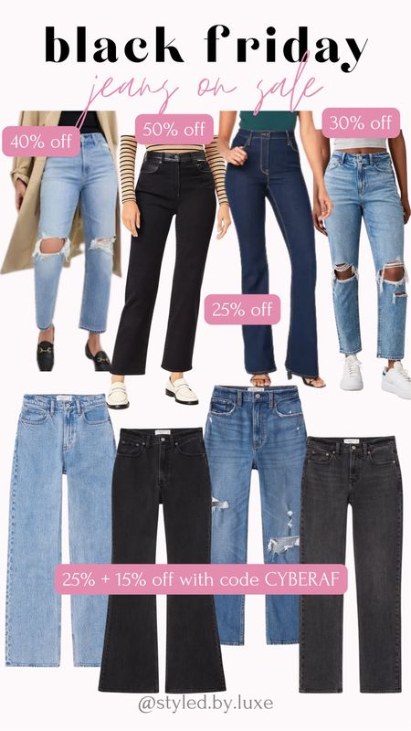 Black Friday jeans on sale!

Abercrombie jeans, mom jeans, skinny jeans, high waisted jeans, ripped jeans, black jeans, wide leg jeans, sale alert

#LTKsalealert #LTKstyletip #LTKCyberWeek