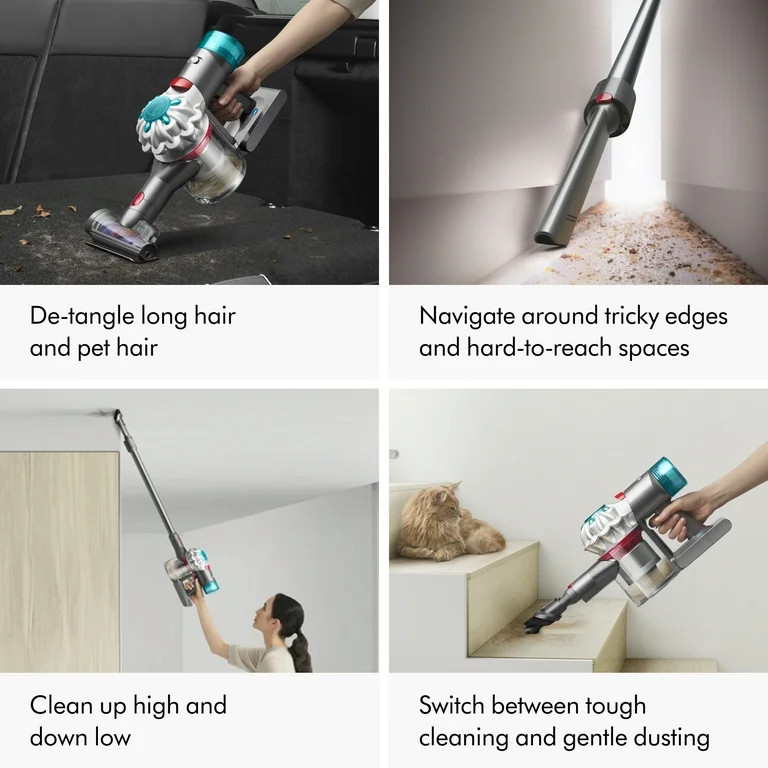 Dyson V8 Absolute Cordless Vacuum | Silver/Nickel | New - Walmart.com | Walmart (US)