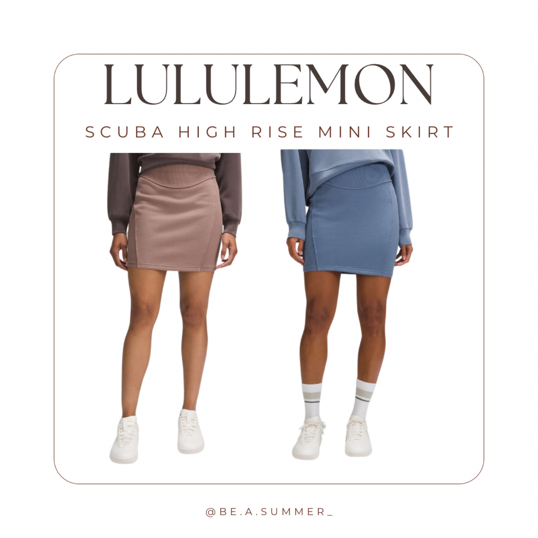 lululemon☆Scuba High-Rise Mini Skirt コットンフリース混 lululemon☆Scuba High-Rise Mini Skirt コットンフリース混