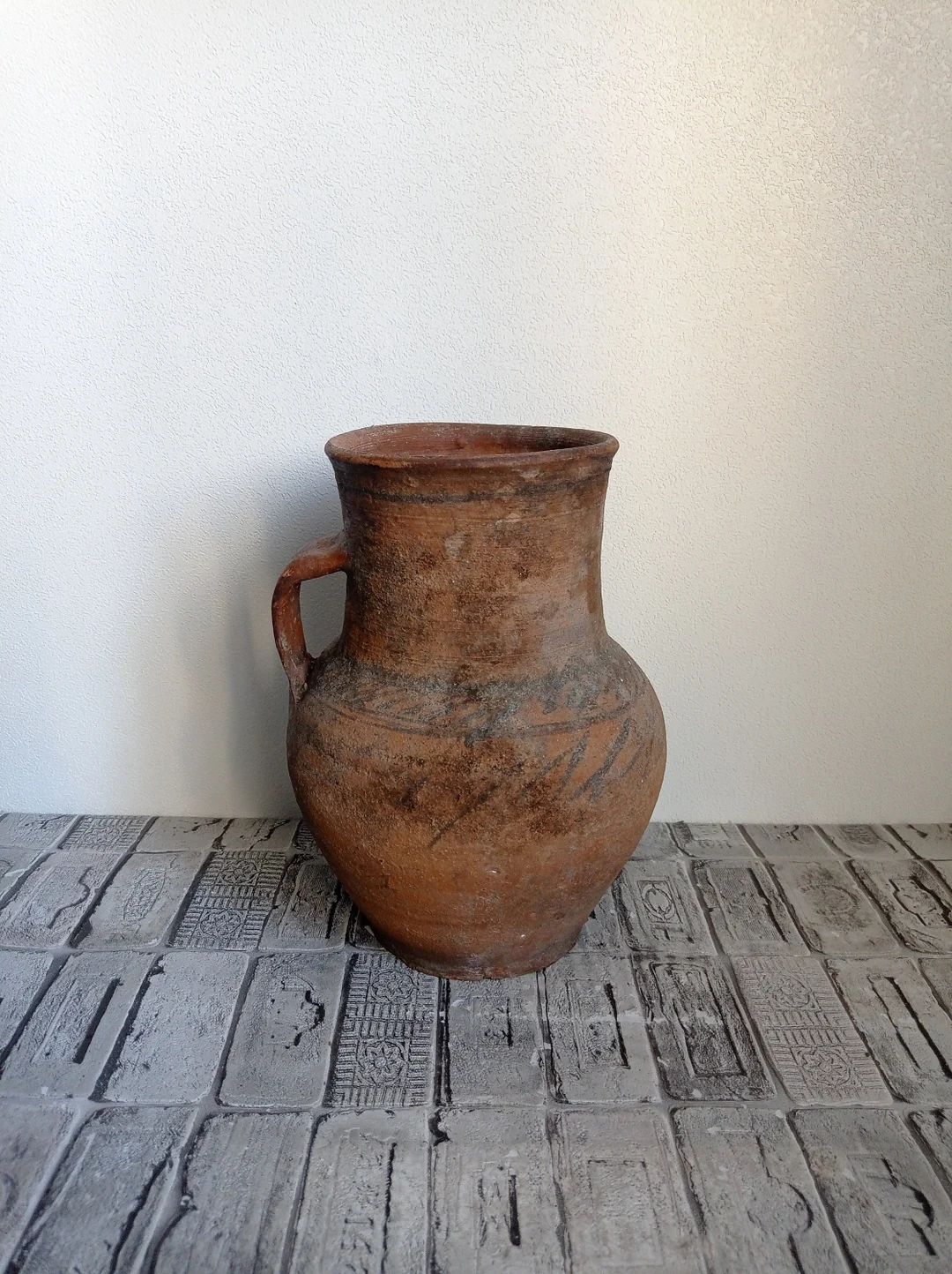 Vintage clay pot, Rustic vase, Old red clay pot, Wabi Sabi vase, Antique clay vessel | Etsy (CAD)