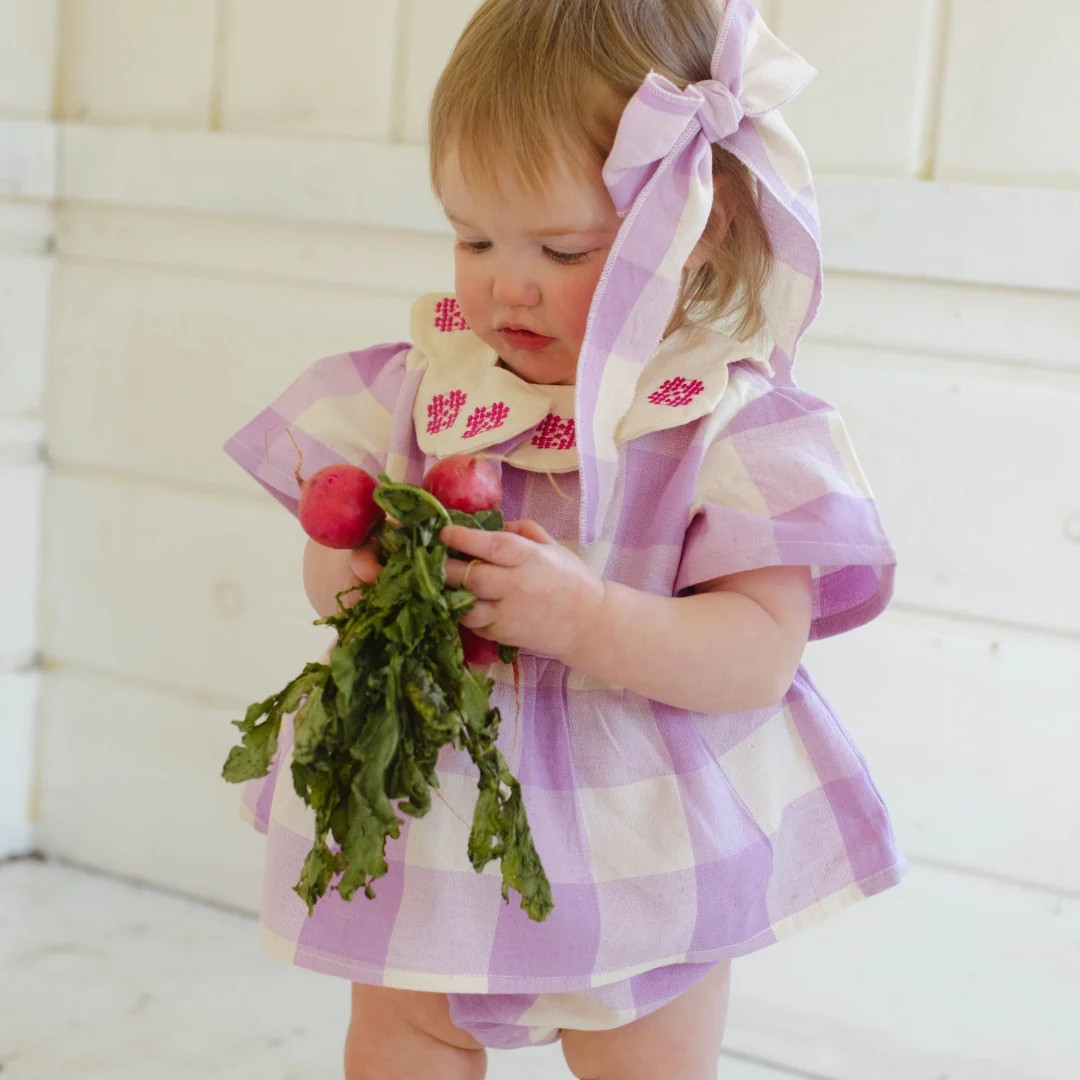 Mini Franny in Lilac Gingham | Folklore Las Niñas