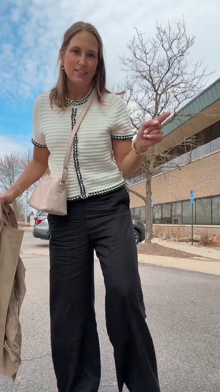 My business outfit ootd. Love these pull on pants and they are under $100
Now!   The top is too actually.  And my Rothy’s are great but I will link a less expensive one. Also this trench is good.  My  daughter borrowed it and got grease all over it.  I was so sad.  I followed the instruction and washed it. It came
Out beautiful.  Nothing says quality more than a trip in the washing machine 

#LTKgrwm #LTKootd #LTKOver40