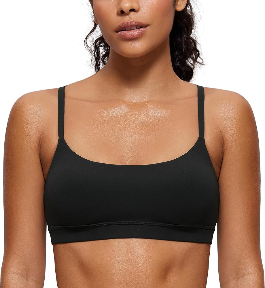CRZ YOGA Butterluxe Scoop Neck Sports Bras | Amazon (US)