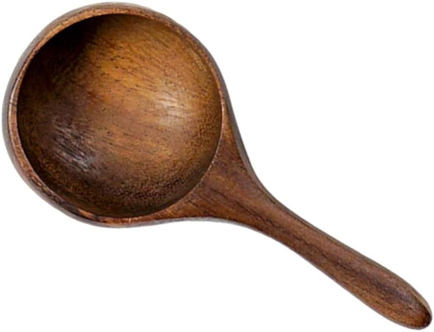 Hemoton Wooden Measuring Spoon Coffee Bean Milk Powder Scoop Wooden Kitchen Soup Spoon Scale Teas... | Amazon (US)