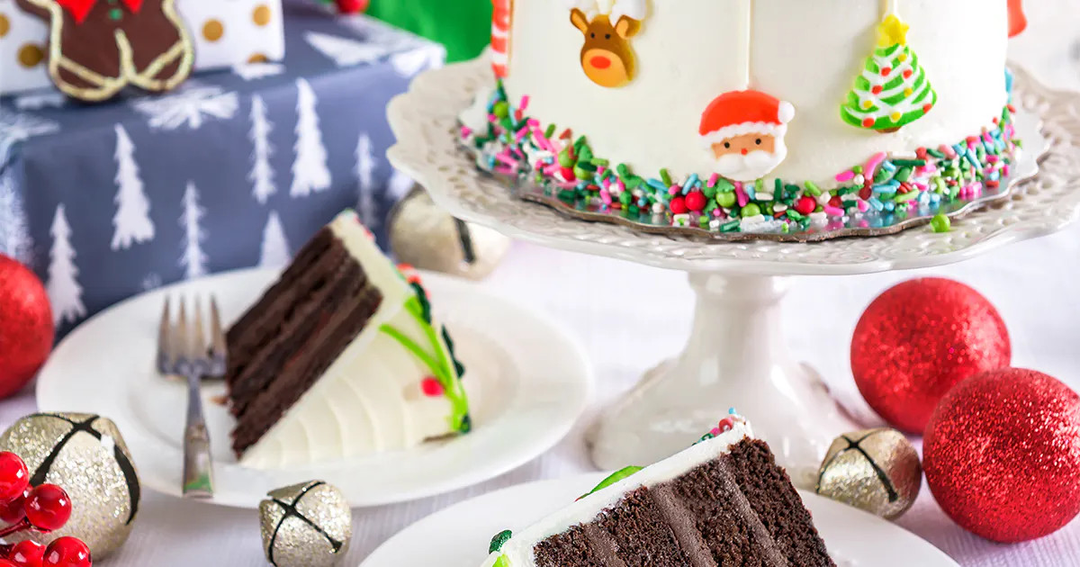 Christmas Ornament Chocolate  Layer Cake by We Take the Cake | Goldbelly | Goldbelly