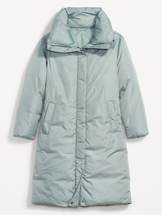 Water-Resistant Long Duvet Puffer Coat for Women | Old Navy (US)