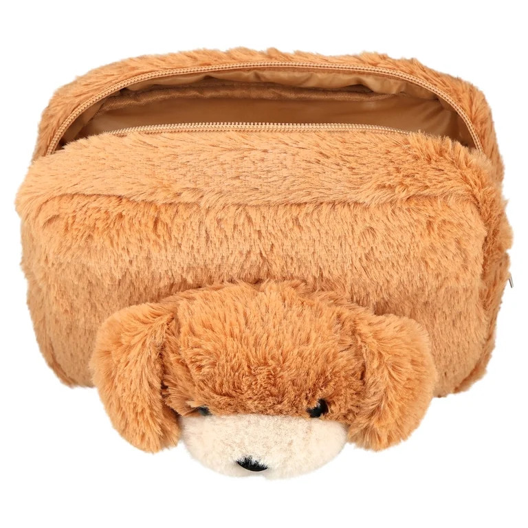 Pen+Gear Plush Dog Pencil Pouch, Brown | Walmart (US)