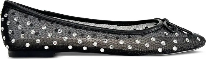Sadie Rhinestone Mesh Ballet Flat (Women) | Nordstrom