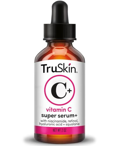 TruSkin Vitamin C Super Serum - Niacinamide, Retinol, Hyaluronic & Salicylic Acid - All-in-One Anti Aging Serum for Face – Improve Appearance of Dark Spots, Firmness for Brighter Looking Skin, 2 Fl Oz | Amazon (US)