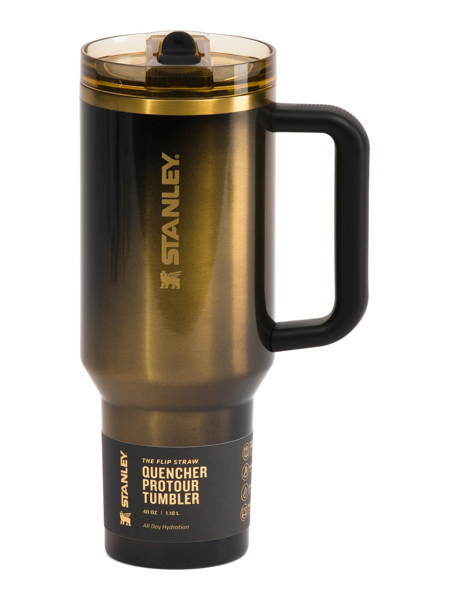 40oz Stainless Steel Pro Tour Flip Straw Quencher Tumbler | TJ Maxx