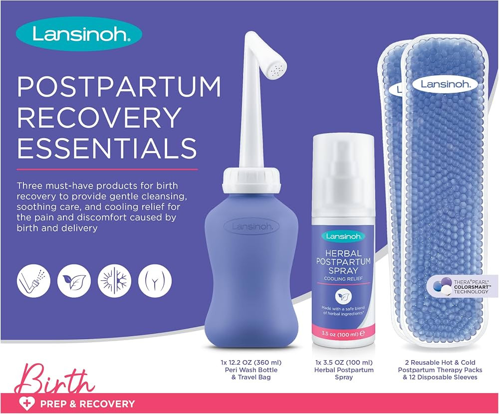 Lansinoh Postpartum Essentials Recovery Bundle, Postpartum Care Kit | Amazon (US)