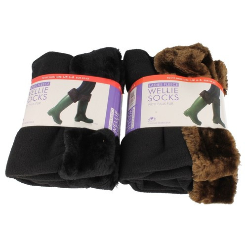 Ladies SK282 fleece wellie socks  by RJM   £4.99 | eBay US