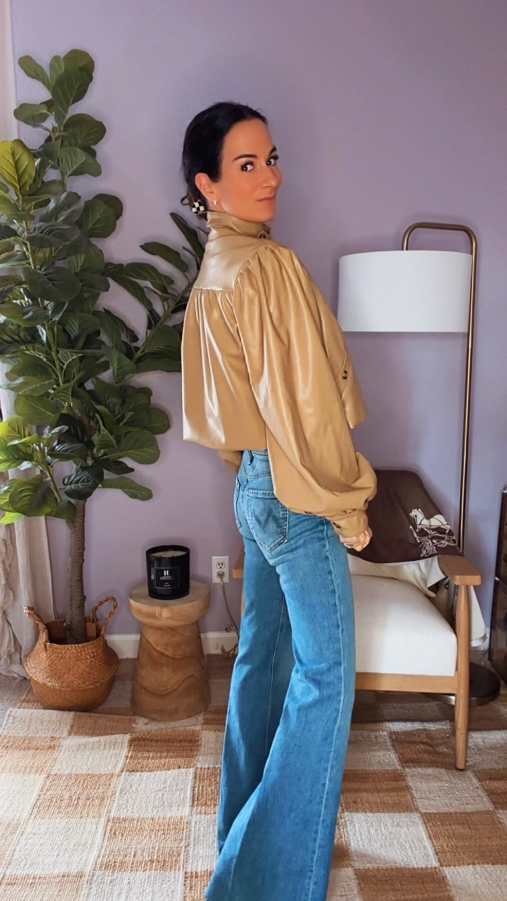 GRWM for a little dive bar hopping 🖤
As a self-proclaimed denim connoisseur, I don’t say this lightly… these jeans are no disappointment. The fit, the wash, the way they move—obsessed.
And this cropped faux leather jacket? The perfect cool-girl layer and it’s on sale. Casual, edgy, and ready for whatever the night brings.

Wearing size 23, XS tee and S jacket 

#NicoleColeeStyle
#DenimConnoisseur
#GRWM
#CasualCool
#WeekendStyle



#LTKOver40 #LTKSeasonal #LTKGiftGuide