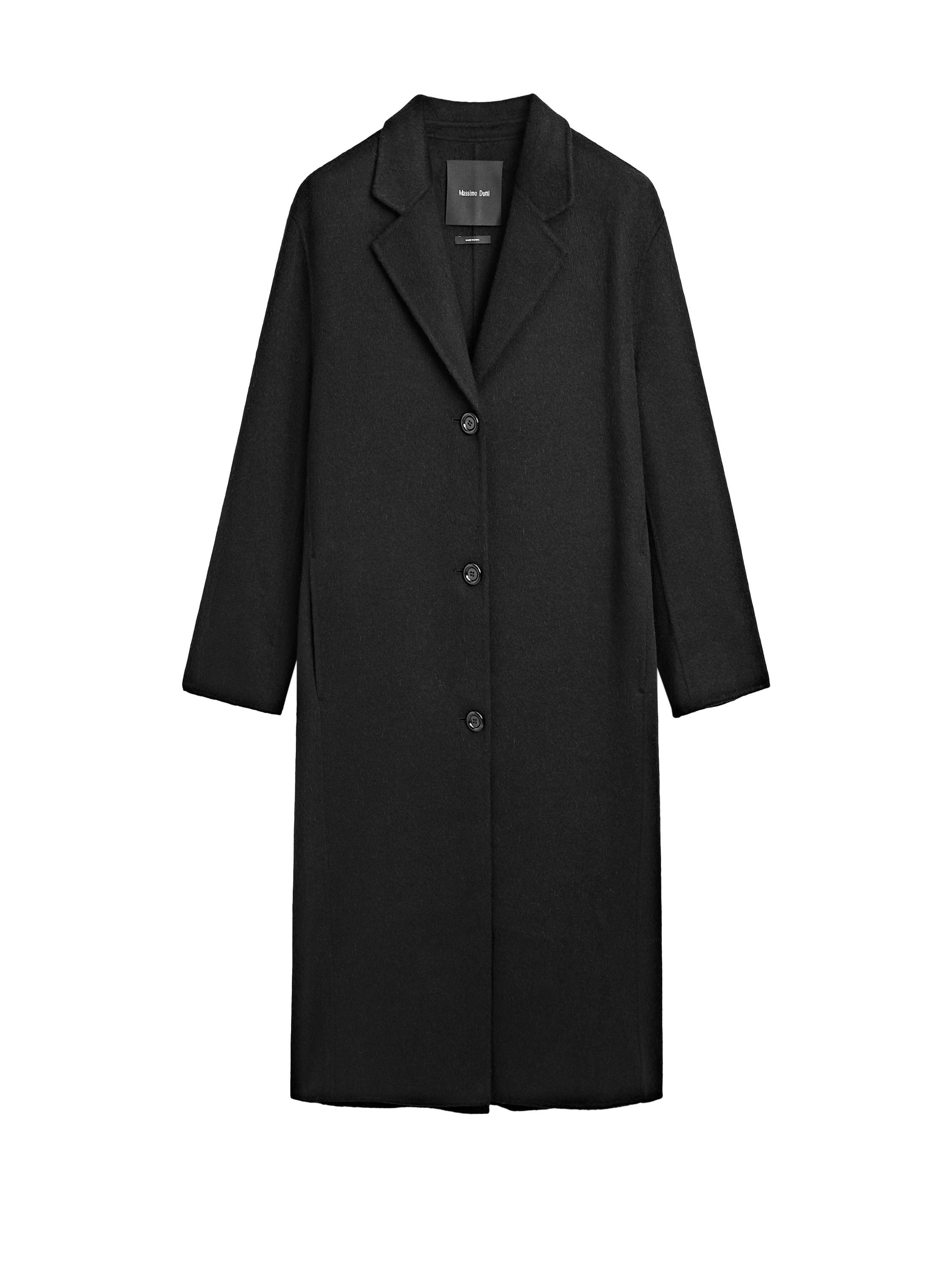 Long wool blend coat | Massimo Dutti UK