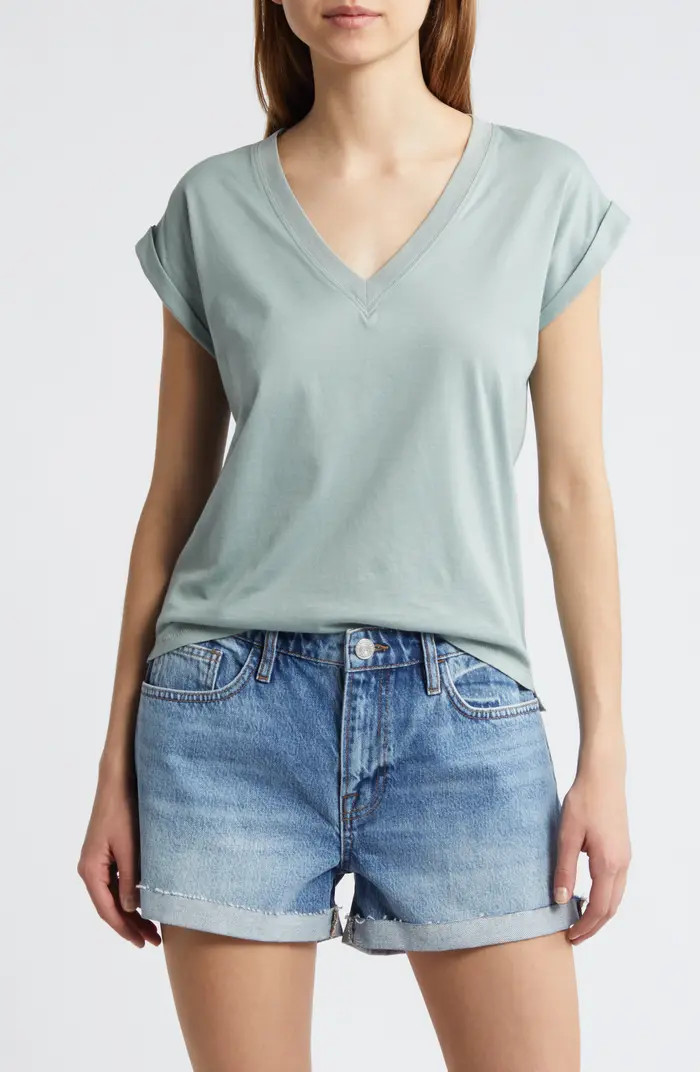 Easy Cotton V-Neck T-Shirt | Nordstrom