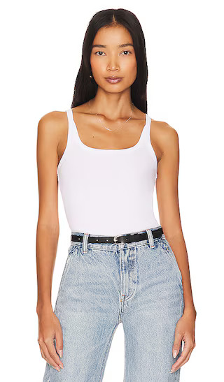 Timeless Ribbed Tank in White | Revolve Clothing (Global)