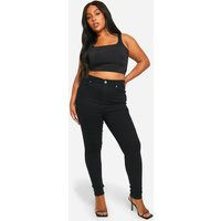Womens Plus 5 Pocket Stretch Skinny Jeans - Black - 16 | boohoo (US & Canada)