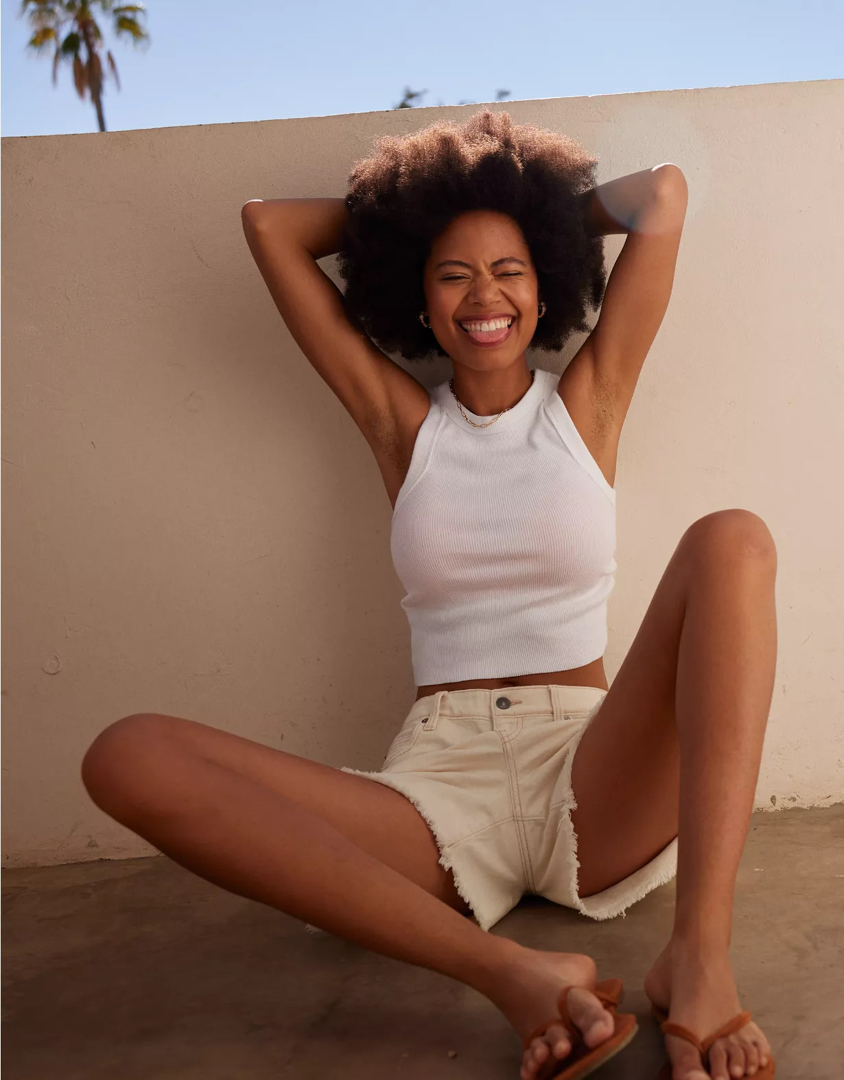 Aerie Free Spirit Ribbed Tank Top | Aerie