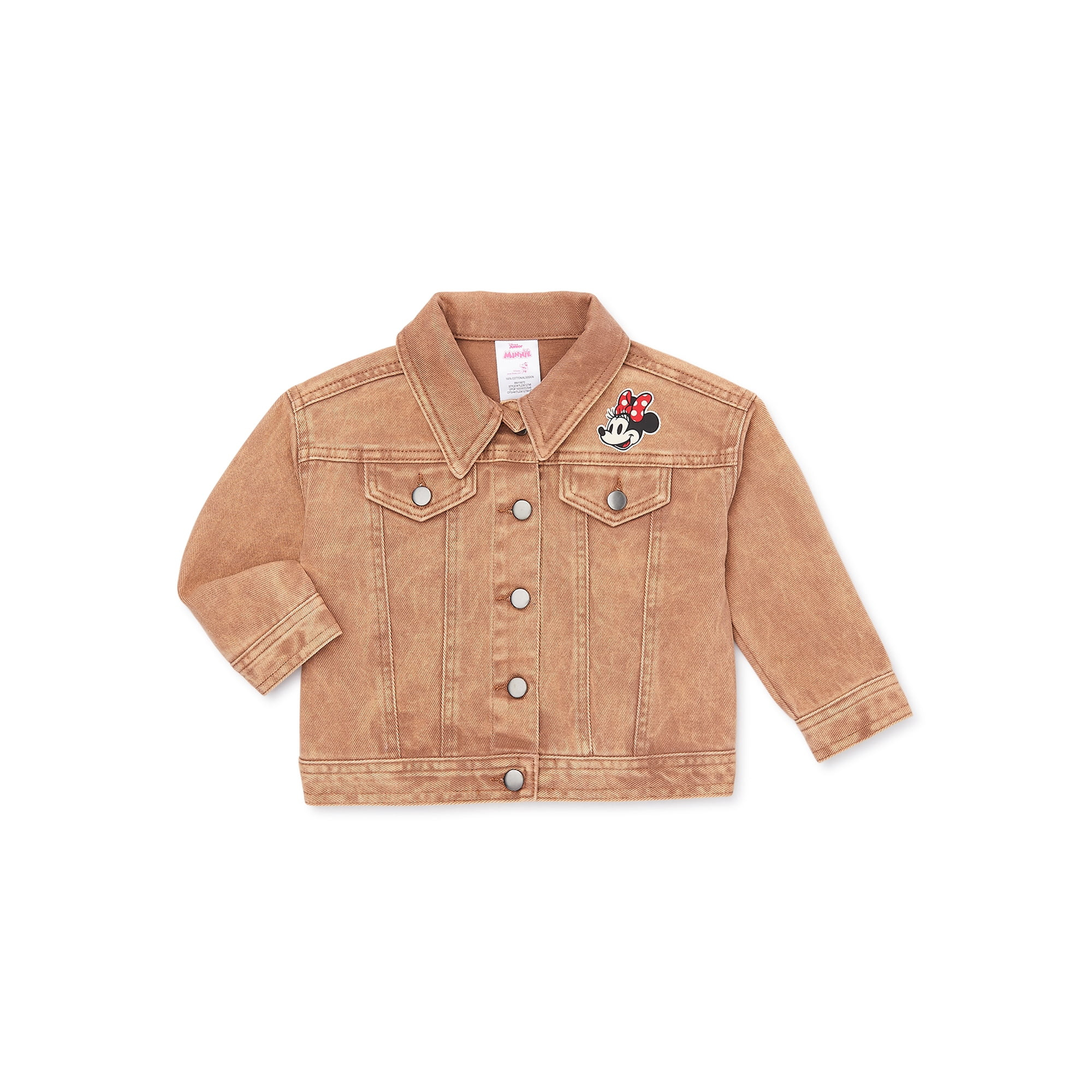 Minnie Mouse Baby and Toddler Girls' Graphic Denim Jacket, Sizes 12M-5T | Walmart (US)