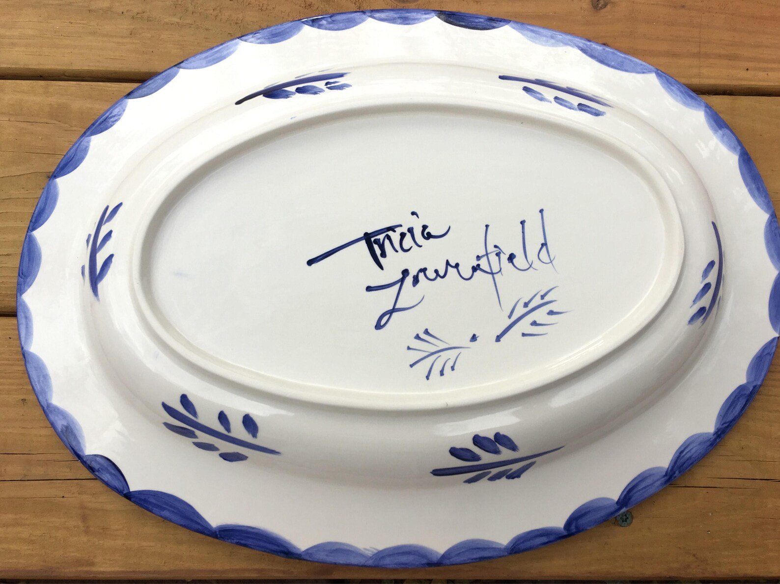 Custom Platter With Home , Blue and White Gift Personalized , Handpainted Platter - Etsy | Etsy (US)
