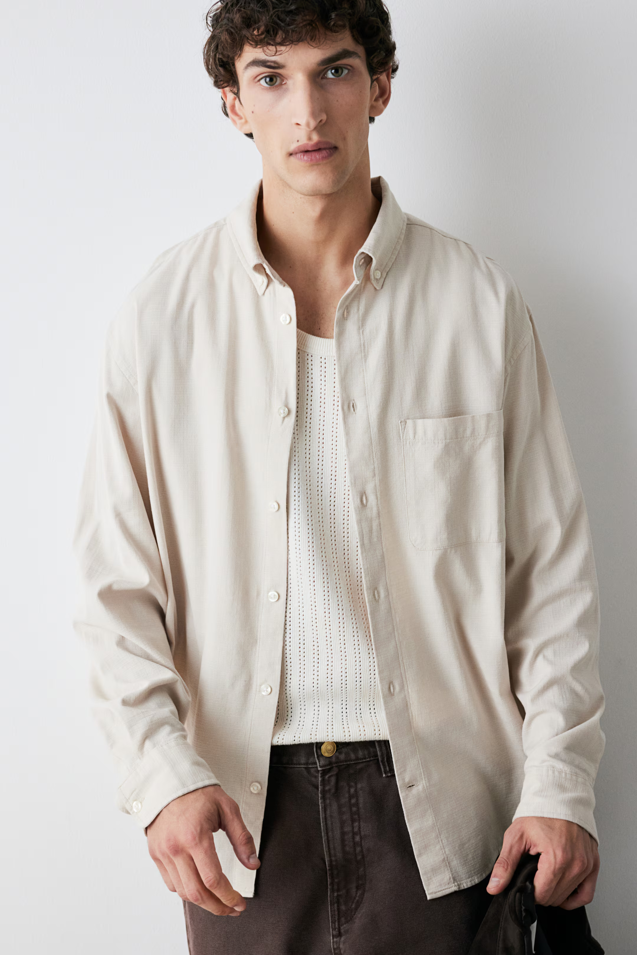 Regular Fit Textured Shirt | H&M (US + CA)