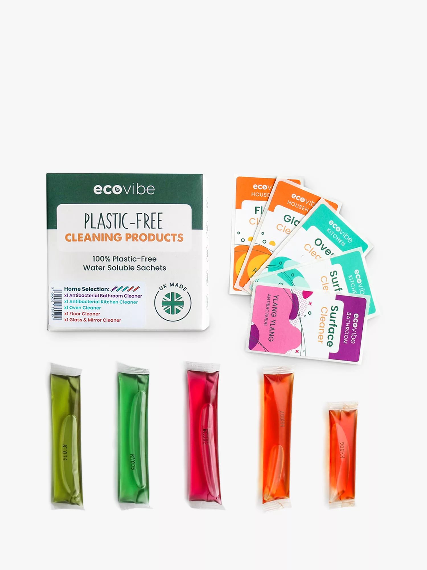 EcoVibe Anti-Bacterial Cleaning Sachets, Pack of 5 | John Lewis (UK)