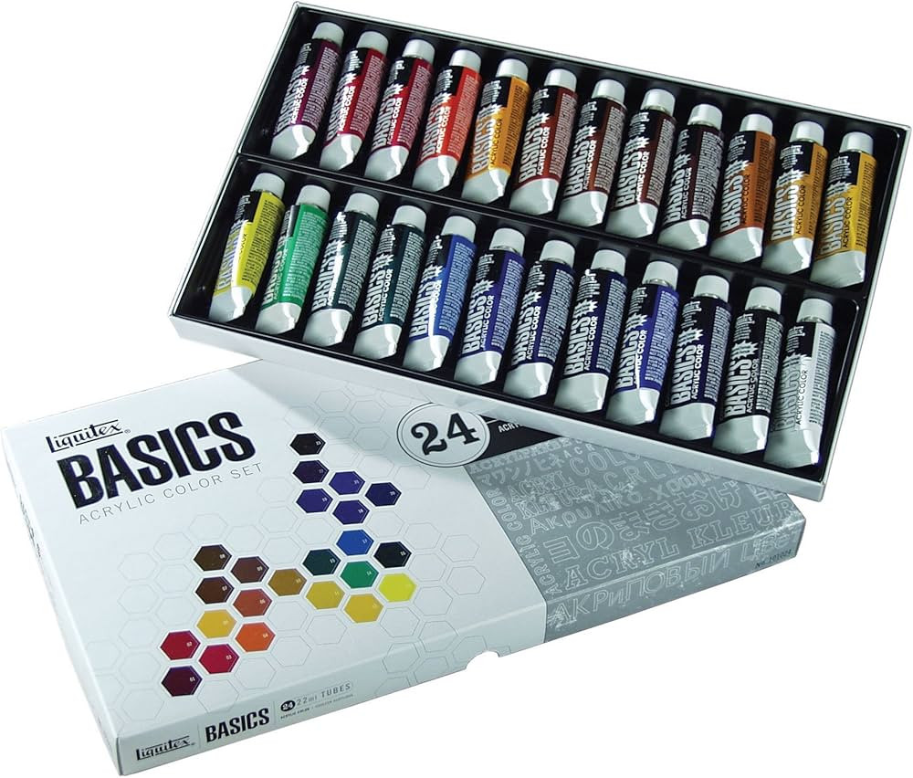 Liquitex BASICS Acrylic Paint Tube 24-Piece Set | Amazon (US)