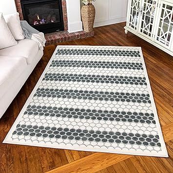 Simply Southern Cottage Dorcheat Area Rug, 6' x 9', Blue | Amazon (US)