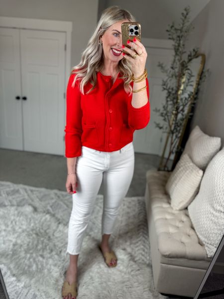 Daily try on, Walmart outfit, Walmart fashion, Walmart try on, red cardigan, white jeans

Medium 

#LTKStyleTip #LTKFindsUnder50 #LTKSeasonal