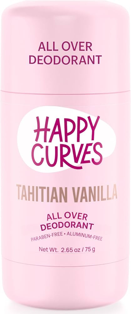 HAPPY CURVES All Over Whole Body Deodorant for Women - Aluminum-Free - Invisibile All Day Layer o... | Amazon (US)