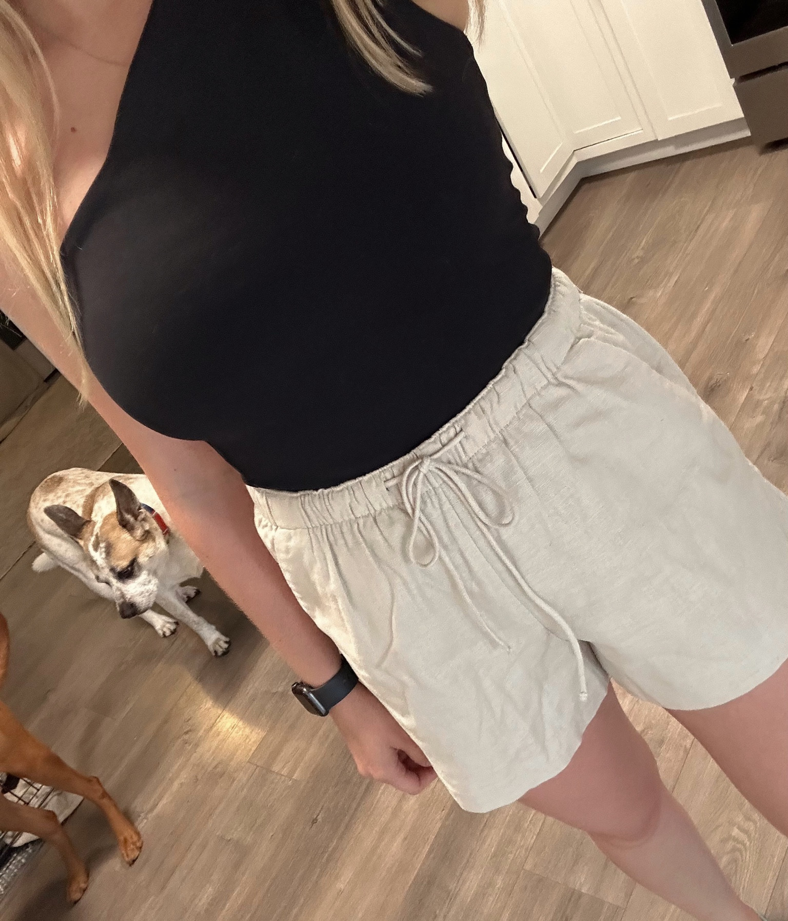 black one shoulder bodysuit and linen shorts from Abercrombie 

#LTKSeasonal #LTKstyletip #LTKFind