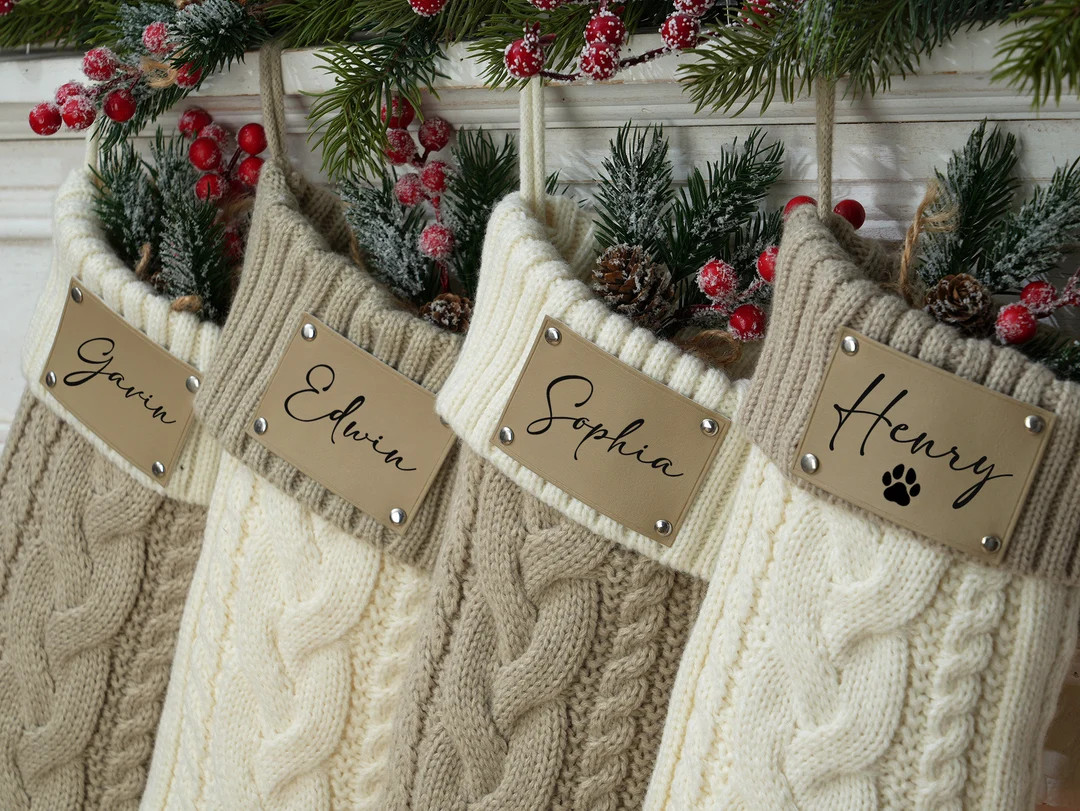 Family Christmas Stockings, Personalized Christmas Stocking, Monogram Stockings, Custom Stocking ... | Etsy (US)