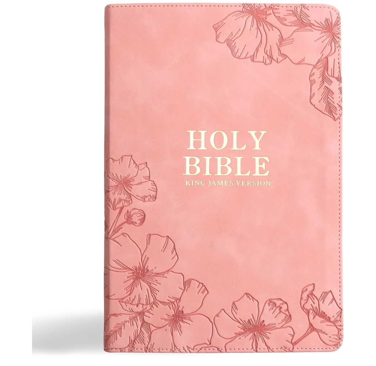Amazon finds : KJV Holy Bible, Giant Print with Cross-References, Soft Pink LeatherTouch with Floral Cover Design, Thumb Index, Ribbon Marker, Red Letter, Full-Color Maps, Easy-to-Read MCM Type, King James Version
