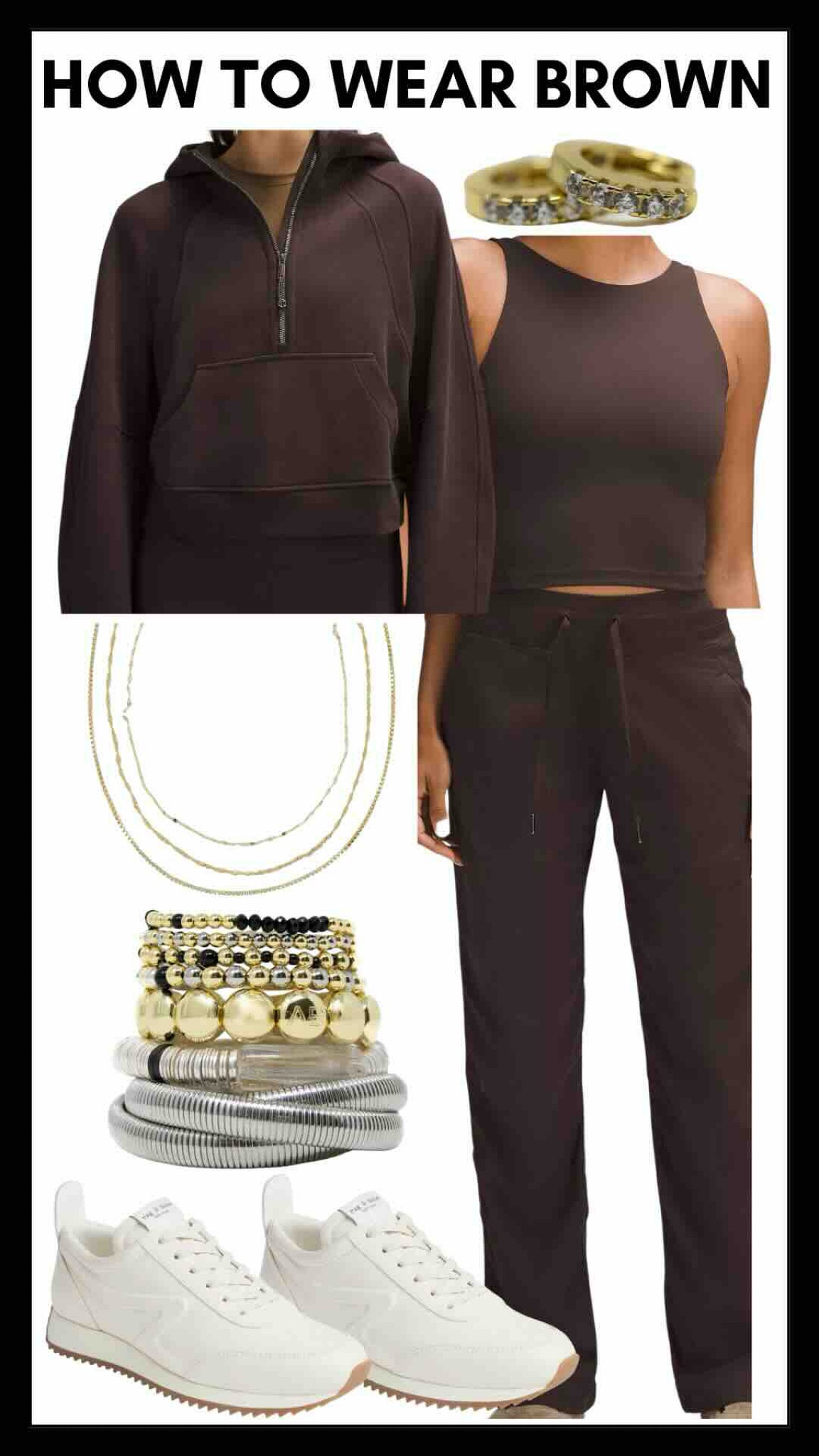 Cozy and cute athleisure winter outfit in the color of the season 🤎🤎🤎

#LTKstyletip #LTKshoecrush #LTKSeasonal