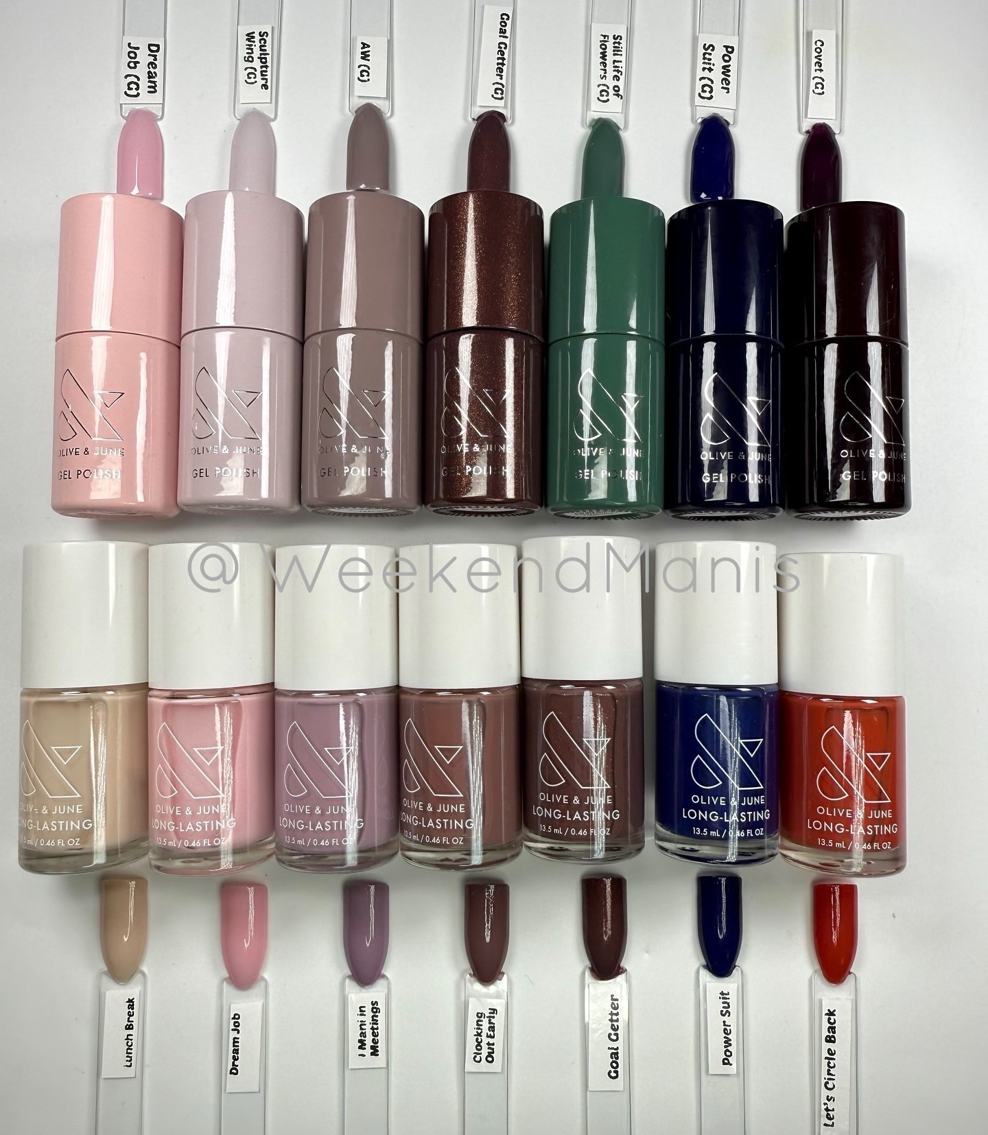 (Gifted) @oliveandjune Fall 2025 collection just dropped, and it is huge, y’all! 7 Gels, 7 Long-Lasting polishes, 4 Press-Ons, Limited Edition box, taupe Poppy, black pouch… PLUS a new Gel Restock Set! Phew! 😮‍💨

Gels:
Dream Job (sheer peachy pink)
Sculpture Wing (cool lavender neutral)
AW (warm-toned grey)
Goal Getter (golden brown shimmer)
Still Life of Flowers (cool mossy green)
Power Suit (navy blue jelly)
Covet (cool dark plum)

Long Lasting:
Lunch Break (LE GWP) (neutral sheer beige)
Dream Job (sheer peachy pink)
I Mani in Meetings (dusty purple mauve)
Clocking Out Early (neutral pinky brown)
Goal Getter (golden brown shimmer)
Power Suit (navy blue jelly)
Let’s Circle Back (warm orangey red)

What colors are exceeding their KPIs (🤣) for you? Goal Getter was the shade I instantly had to paint; Dream Job and Power Suit round out my top faves! 📈

💸 Want to save on your order? Use CARINA20 for 20% off first Olive and June Systems. Link in bio ♥️ I am so grateful whenever you shop through my link! 🙏 

#oliveandjune #WeekendManis #athomemani #diynailsathome #nailpolish #nailtok #nailsnailsnails #cuticlecaretips #cuticlecare #longnails #nailgrowthjourney #nailgrowth #naturalnails #nailcaretips #nailcare #hydration101 #diynailsathome #gelnails #gelmani #fallnailinspo #fallnails #oliveandjunelunchbreak #oliveandjunedreamjob #oliveandjuneimaniinmeetings #oliveandjuneclockingoutearly #oliveandjunegoalgetter #oliveandjunepowersuit #oliveandjuneletscircleback

#LTKBeauty #LTKselfcare #LTKFindsUnder50