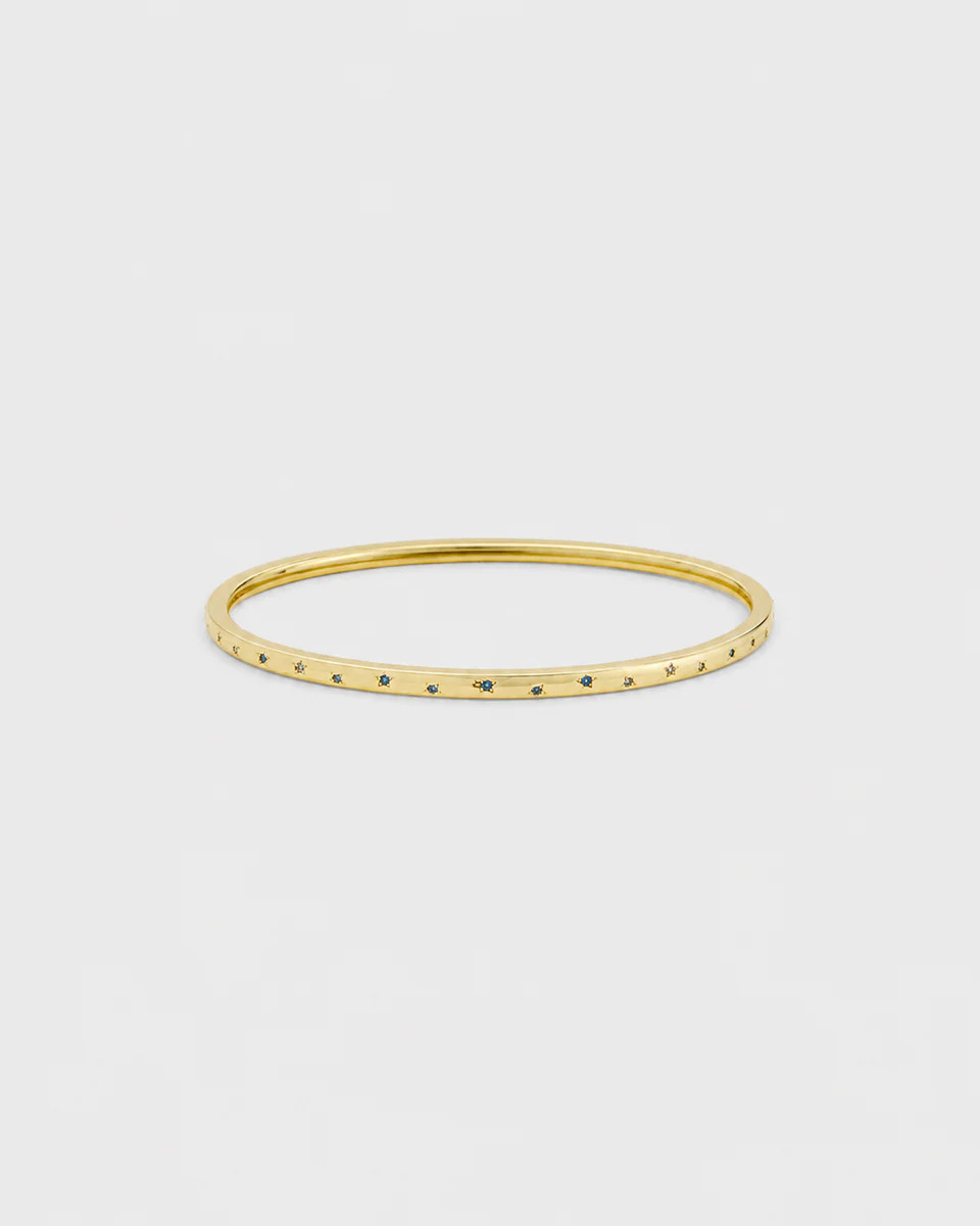 Natasha's Blue Holly Bangle | Allie + Bess