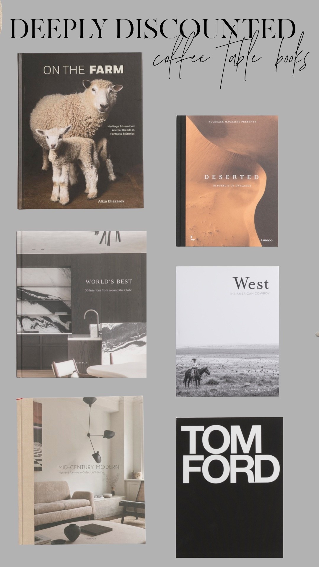 These coffee table books are giving all the neutral modern vibes—and the best part? They’re deeply discounted right now. From cozy farmhouse to high-style interiors, these picks instantly elevate any space without the splurge. Tap to shop my favorites while they’re still in stock!

#LTKSaleAlert #LTKHome #LTKFindsUnder50