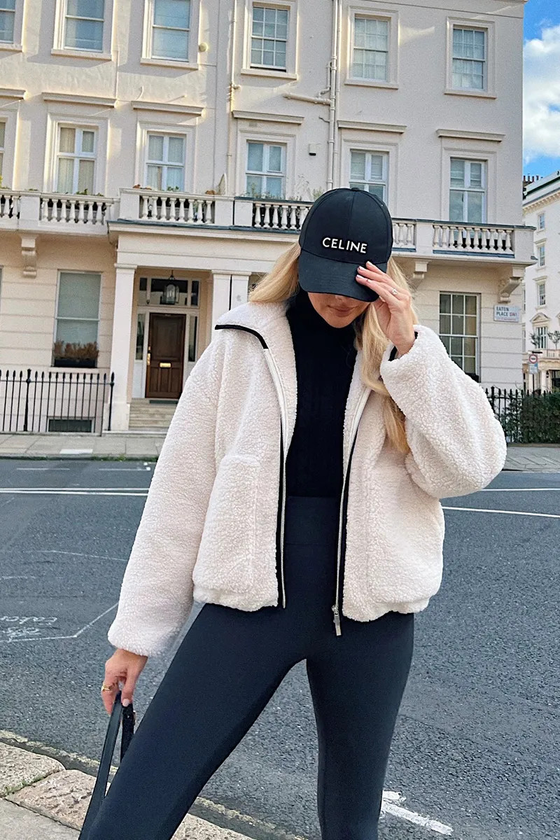 Borg Contrast Jacket | In The Style