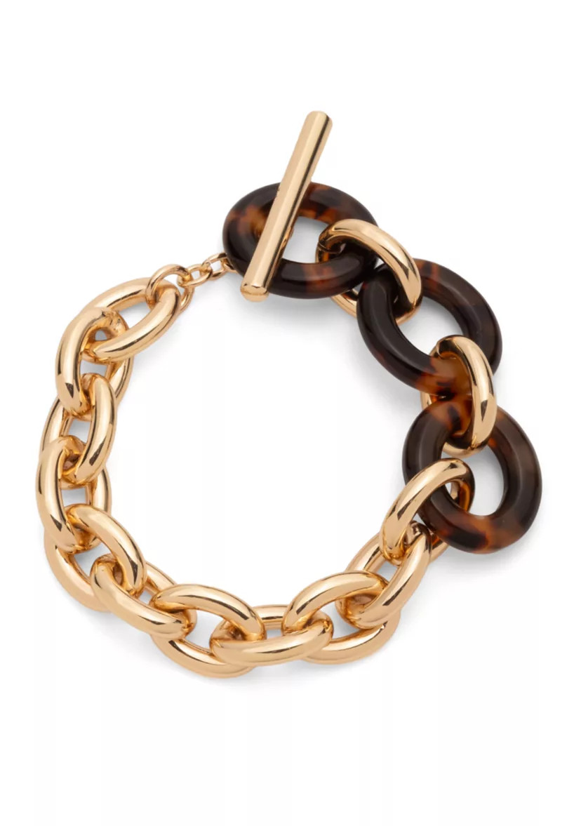 Brown Link Flex Bracelet Bracelet | Belk