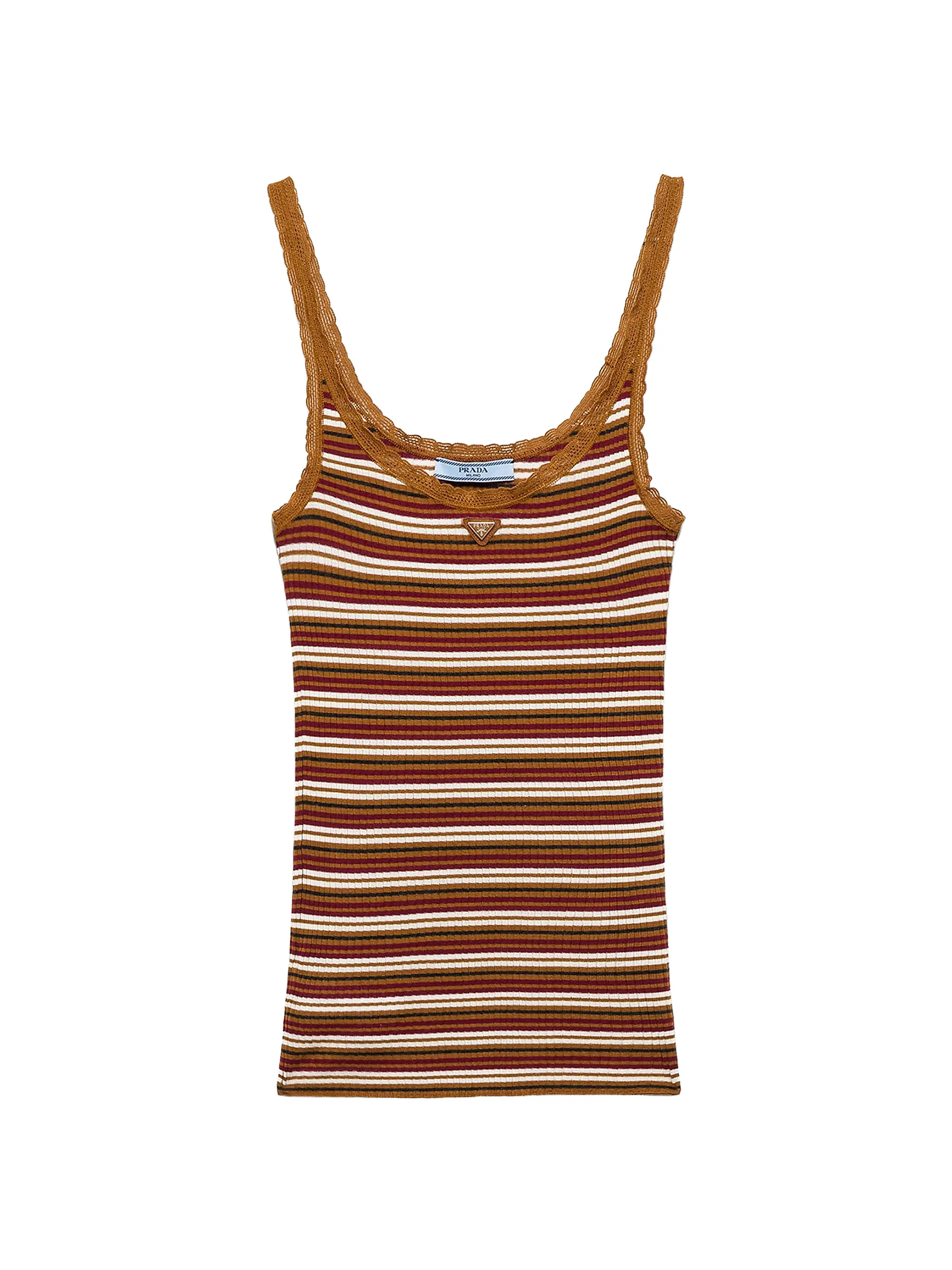 Prada Striped Cotton Top | Saks Fifth Avenue | Saks Fifth Avenue