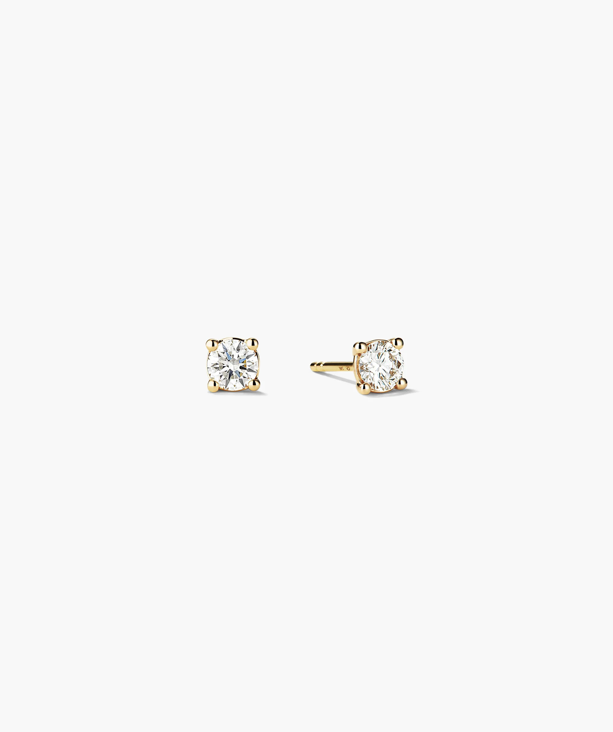 Lab Grown Diamond Round Studs 0.5 TCW | Mejuri Fine Crew