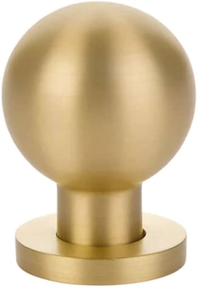 Emtek 86152 Globe Knob Available in 7 finishes (Satin Brass (US4)) | Amazon (US)