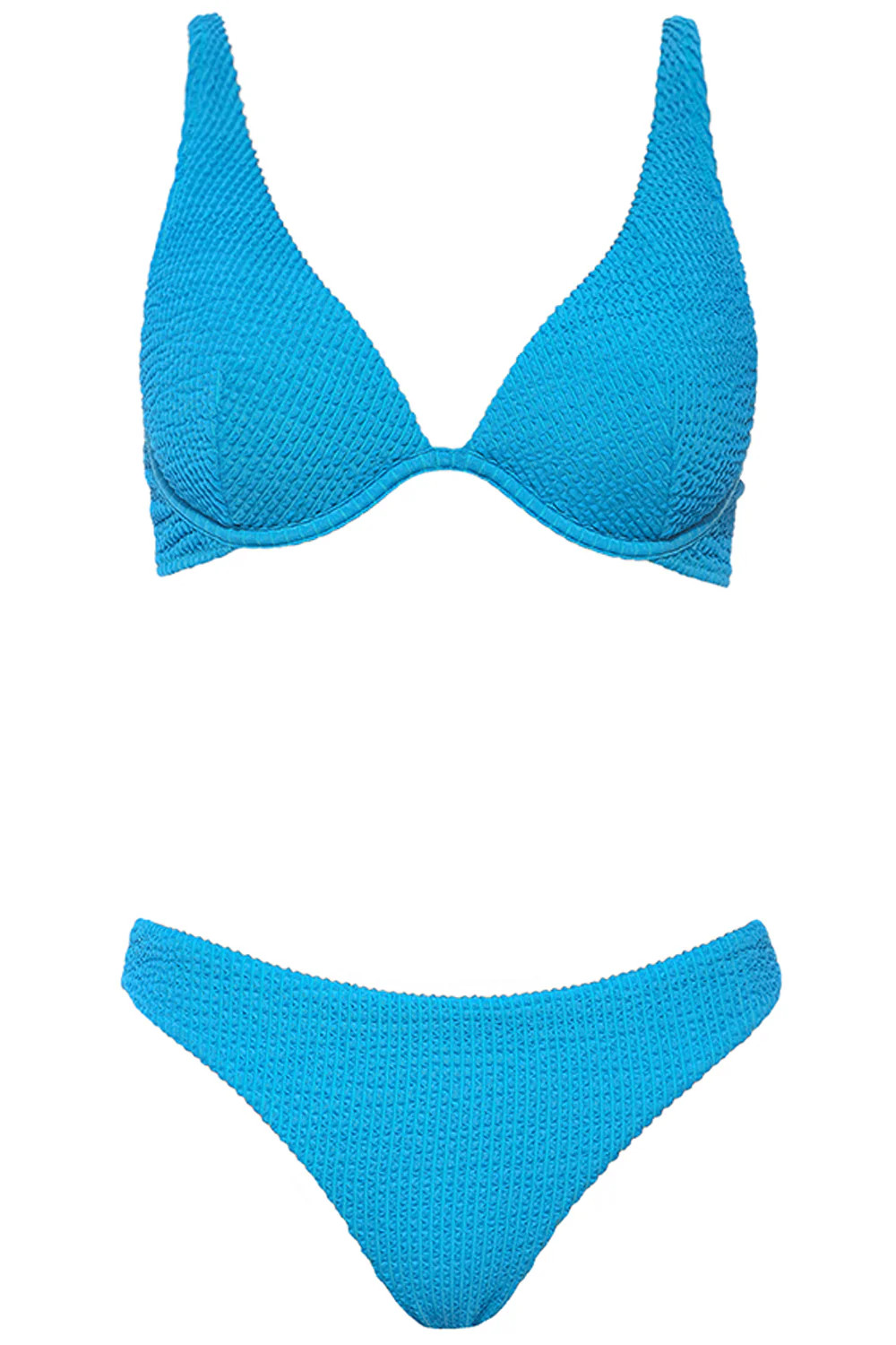 Bermuda Bikini Crinkle Blue Set | VETCHY