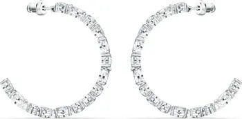 SWAROVSKI Deluxe Tennis Hoop Earrings | Nordstrom | Nordstrom