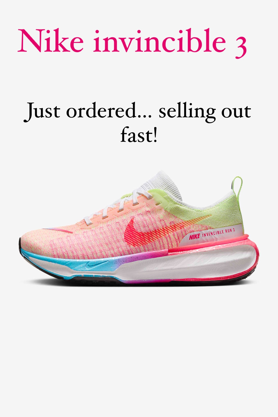 Nike invincible 3
#nike
#sneakers
#invincible
#running
#walking


#LTKShoeCrush #LTKStyleTip #LTKFitness
