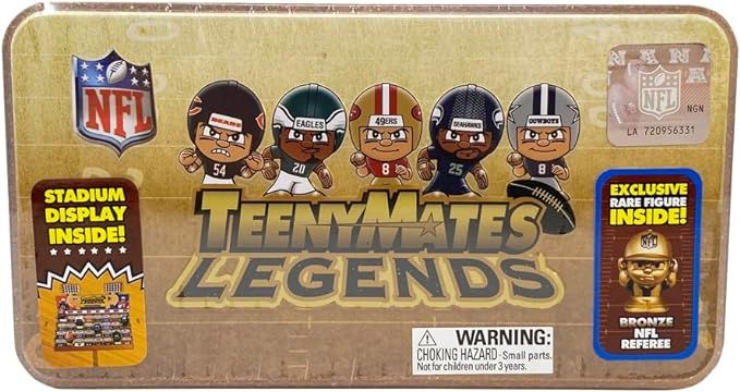 Teenymates Party Animal NFL Legends 2023 Collector Tin, 7 Figures, 1 Inch Tall, Team Colors | Amazon (US)