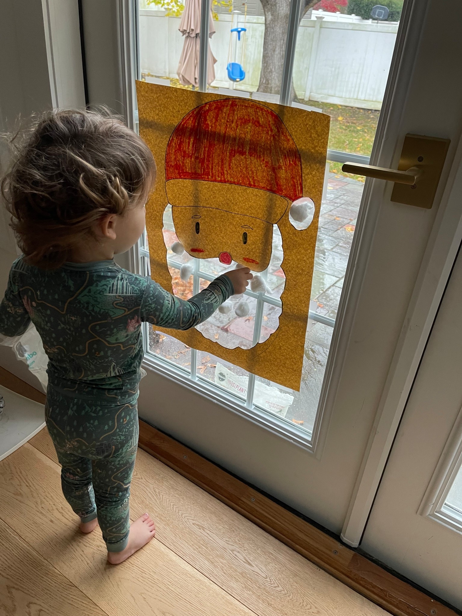 Easy morning activity for toddlers, christmas edition. This cotton ball Santa is SO easy. Here’s what I used but you could also cut cardboard from a used box or use wrapping paper, or make a smaller version with construction paper  

#LTKHoliday #LTKKids